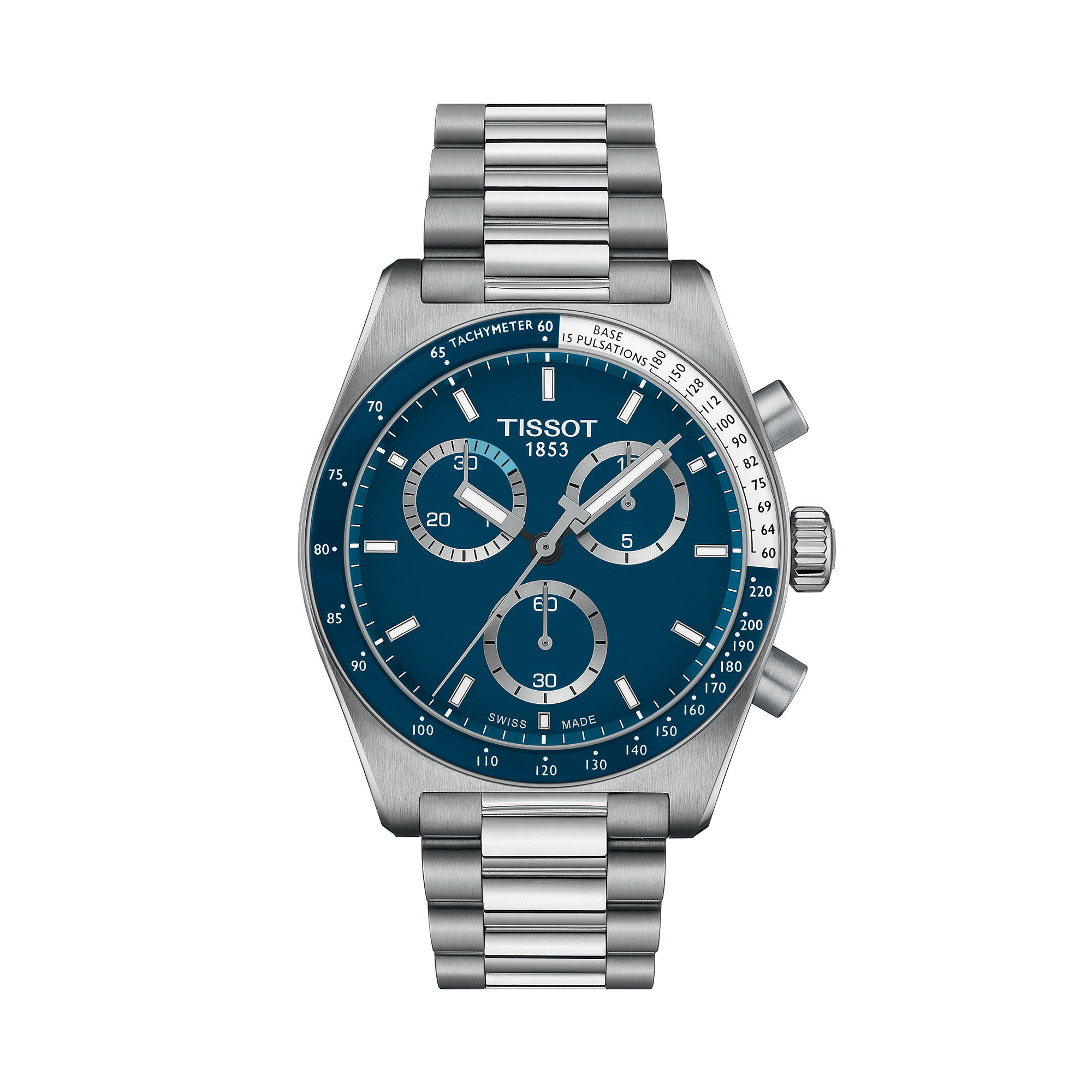 TISSOT PR516 Blue Dial Watch, 40mm