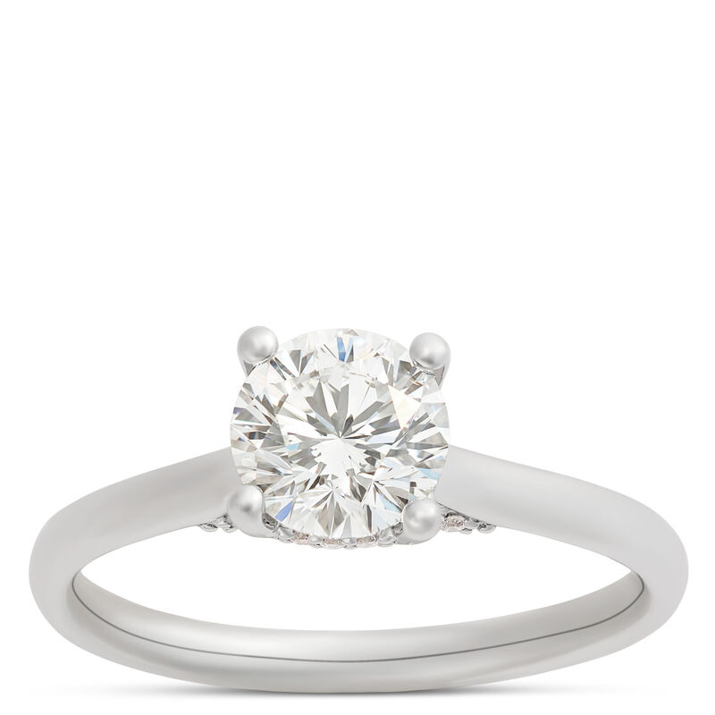 Solitaire Diamond Engagement Ring, Platinum image number 0