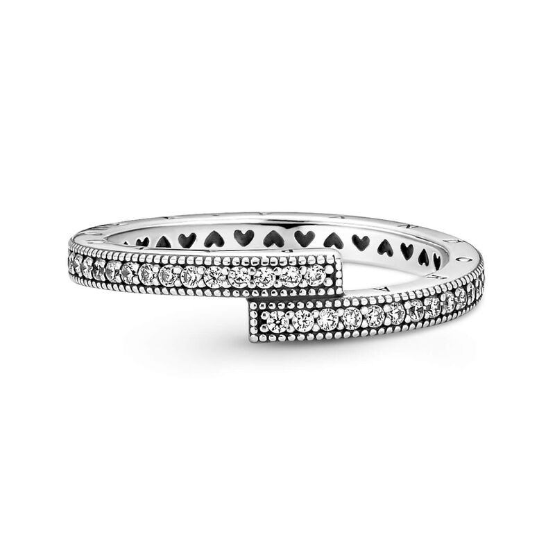 Pandora Sparkling CZ Overlapping Ring image number 3