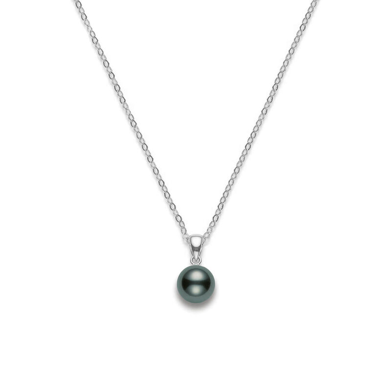 Mikimoto Cultured Black South Sea Pearl Pendant, 8mm, 18K image number 0