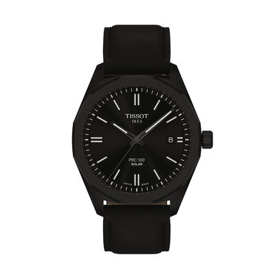 TISSOT PRC 100 Black Dial Watch, 39mm
