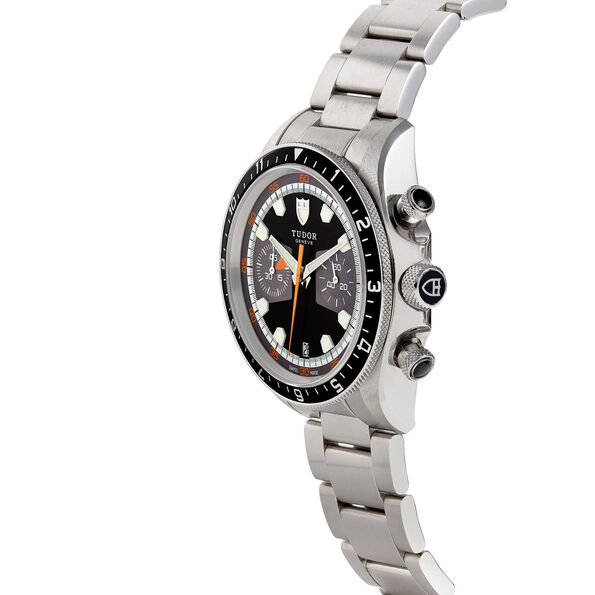 Pre-Owned 42mm TUDOR Heritage Chrono, Stainless Steel, Black Dial