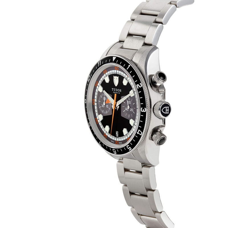 Pre-Owned 42mm TUDOR Heritage Chrono, Stainless Steel, Black Dial image number 1