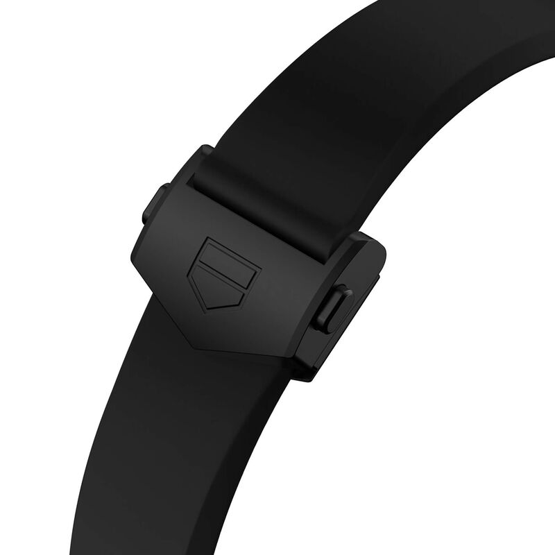 TAG Heuer Connected Calibre E4 Watch Black Dial Black Rubber Strap, 42mm image number 4