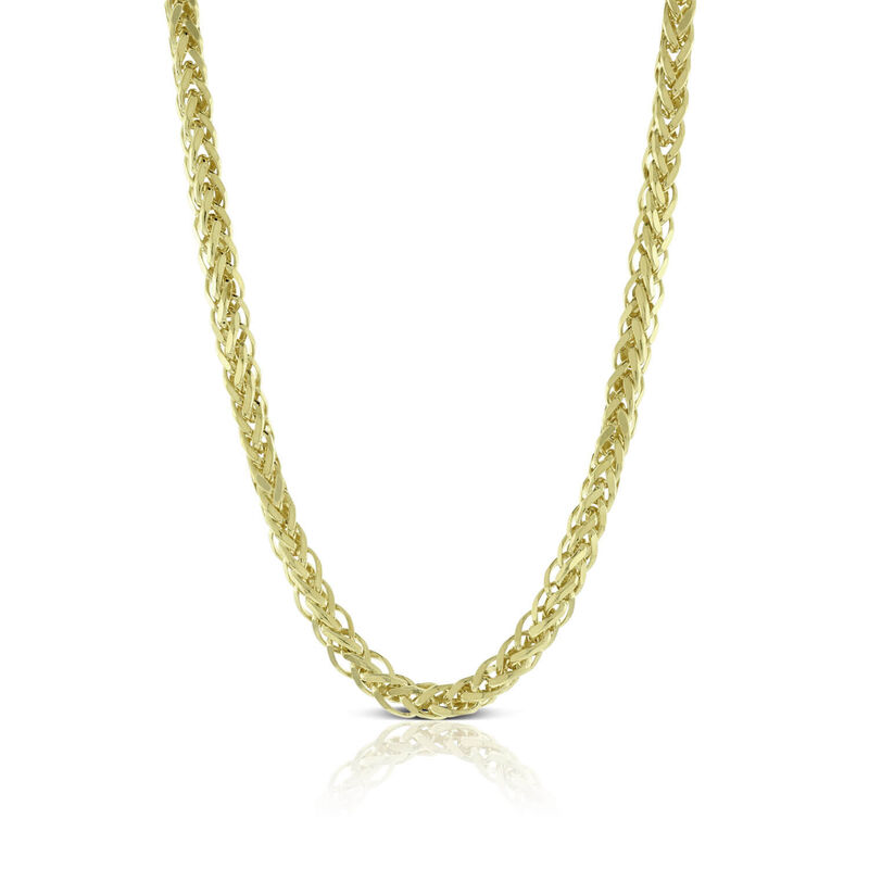 Toscano Wheat Chain 14K, 24" image number 1