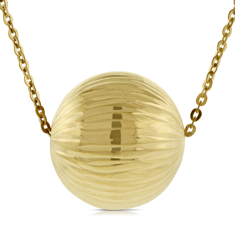 Large Bead Necklace 14K image number 1