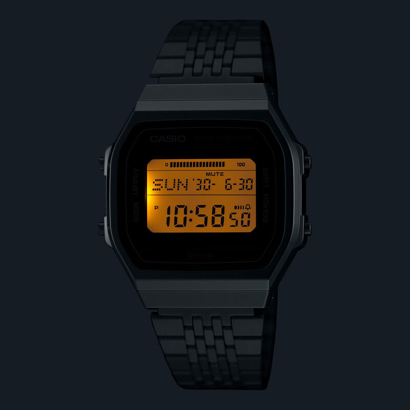 Casio Vintage Gray Digital Dial Watch, 37.9mm x 41.6mm image number 3
