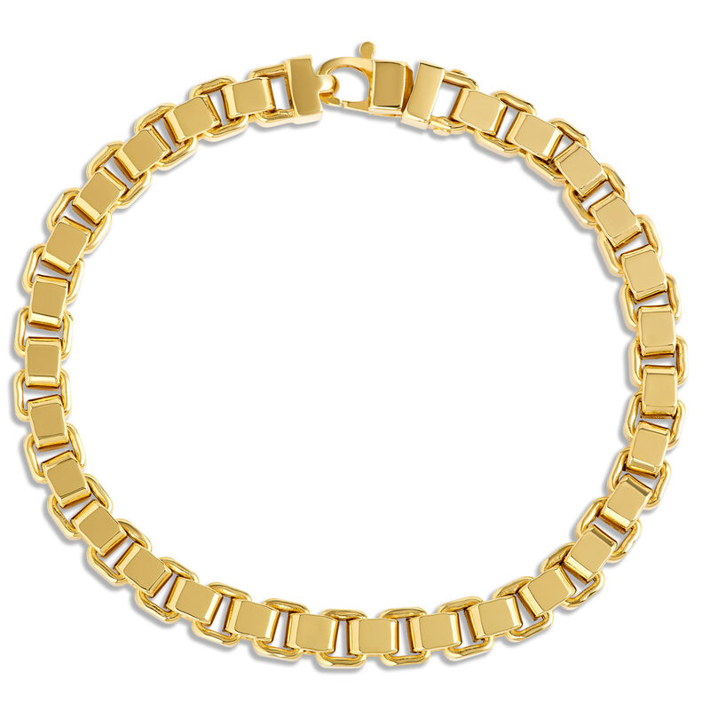 Toscano Square Box Link Bracelet, 14K Yellow Gold image number 1