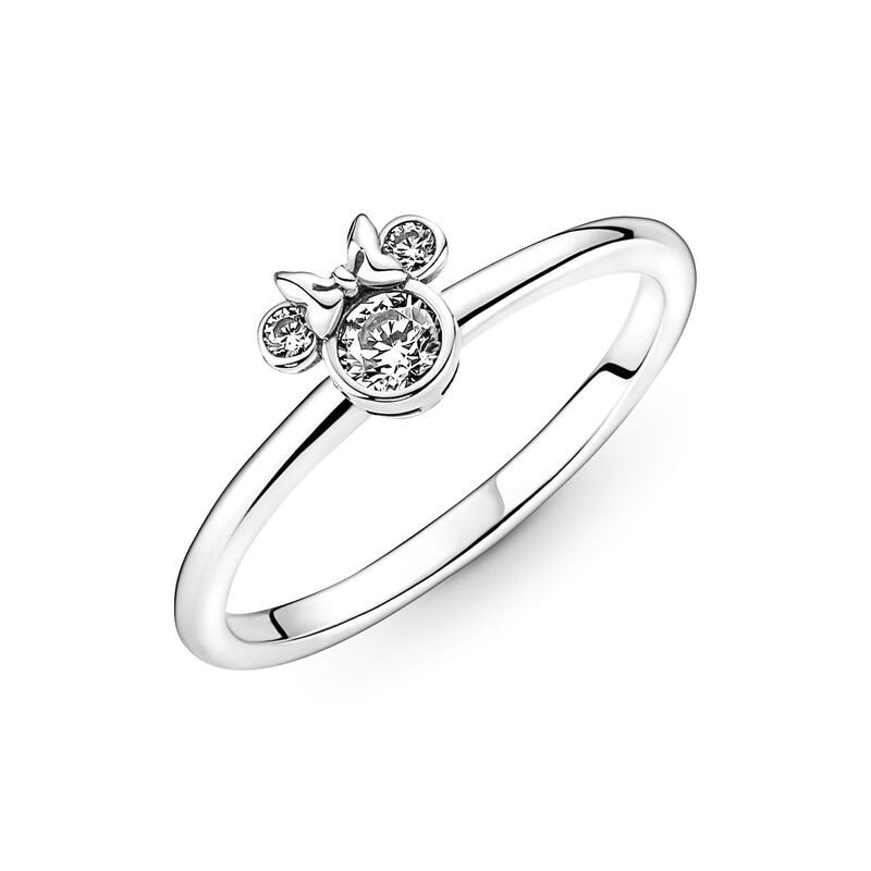 Disney Minnie Mouse Sparkling CZ Head Ring image number 3
