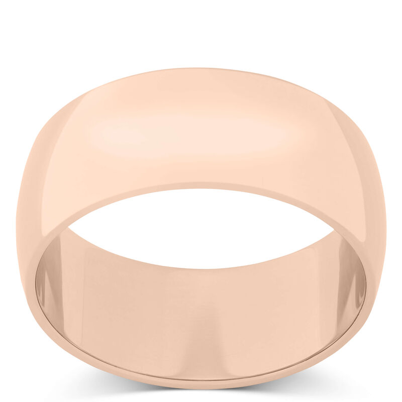 Rose Gold Polished Rounded 8mm Band 14K image number 0