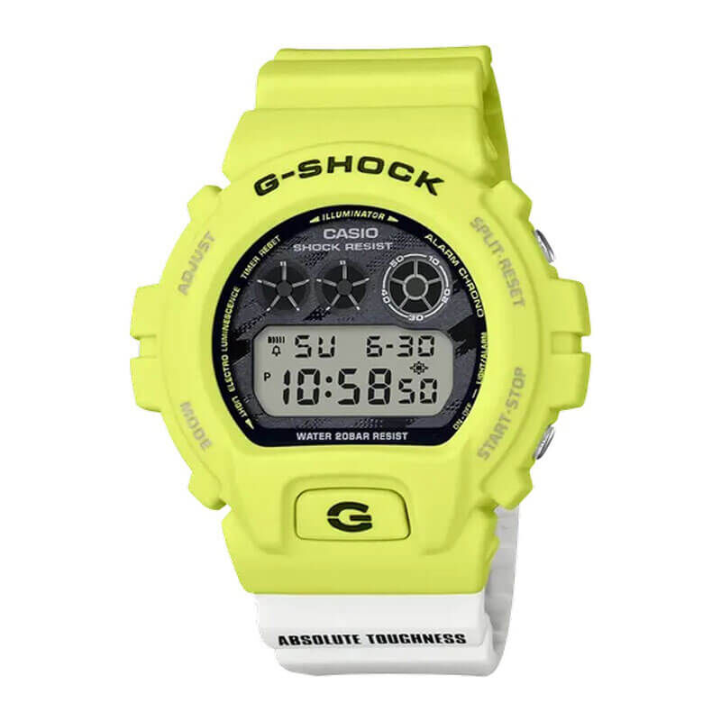 G-Shock Yellow & White Digital Watch, 53.2mm image number 0