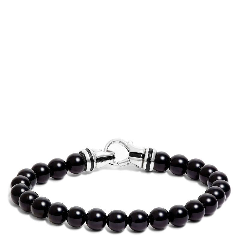 Onyx Men's Bead Bracelet image number 0