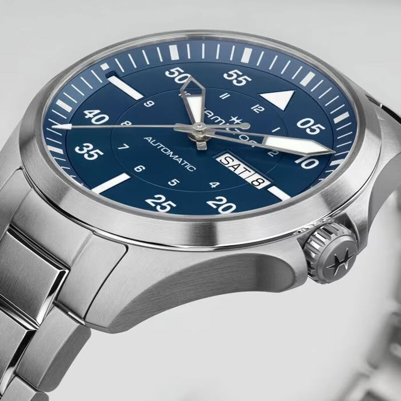 Hamilton Khaki Aviation Pilot Day Date Blue Dial Watch, 42mm image number 2