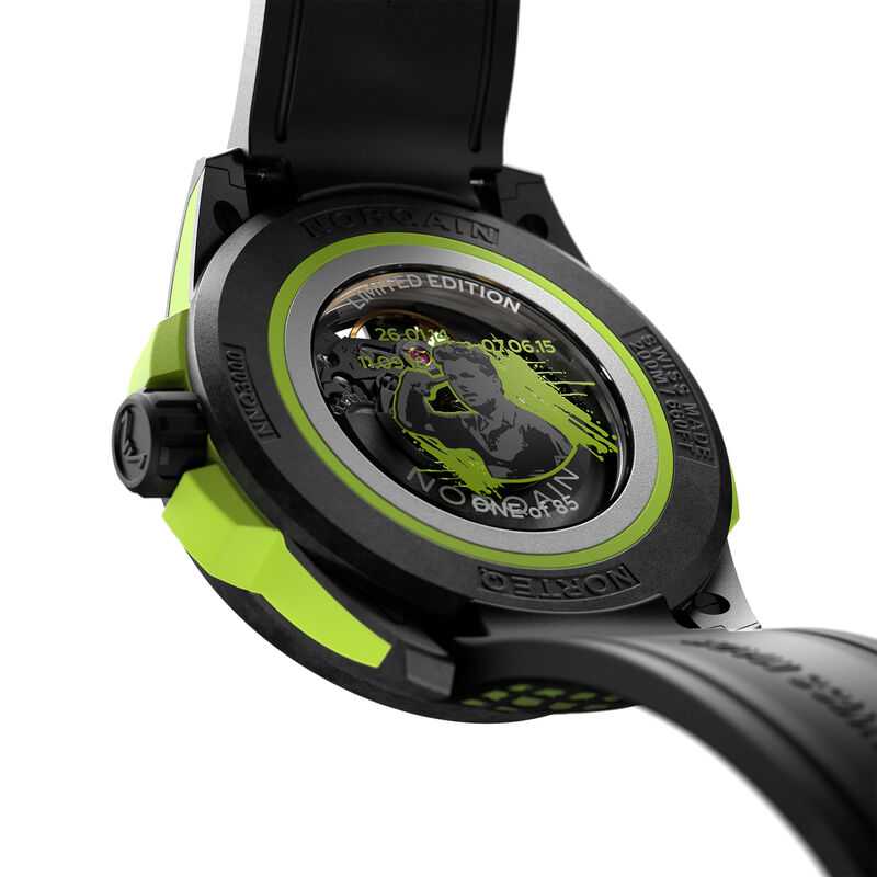 NORQAIN Wild One Stan The Man Limited Edition Skeleton Black Dial Watch, 42mm image number 2