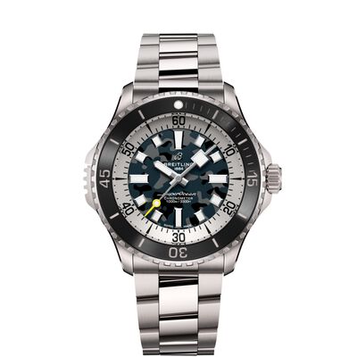 Breitling Superocean Automatic Super Diver Titanium Blue Dial Watch, 46 mm