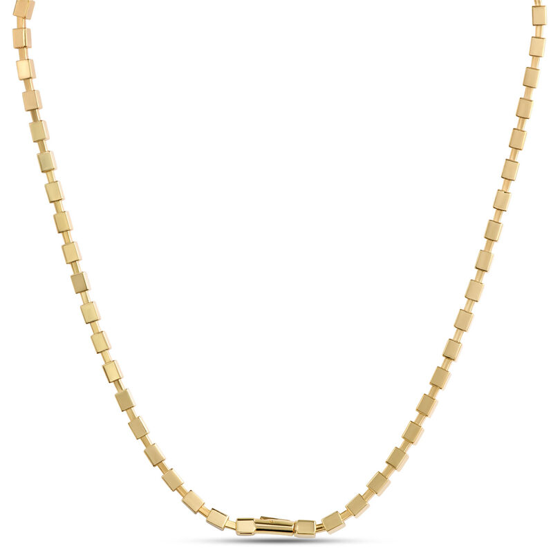 Toscano 18-Inch Cubic Necklace, 14K Yellow Gold image number 1