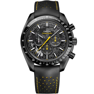 OMEGA Speedmaster Dark Side Of The Moon Black Ceramic on Rubber Strap Black Dial Watch, 44.25mm