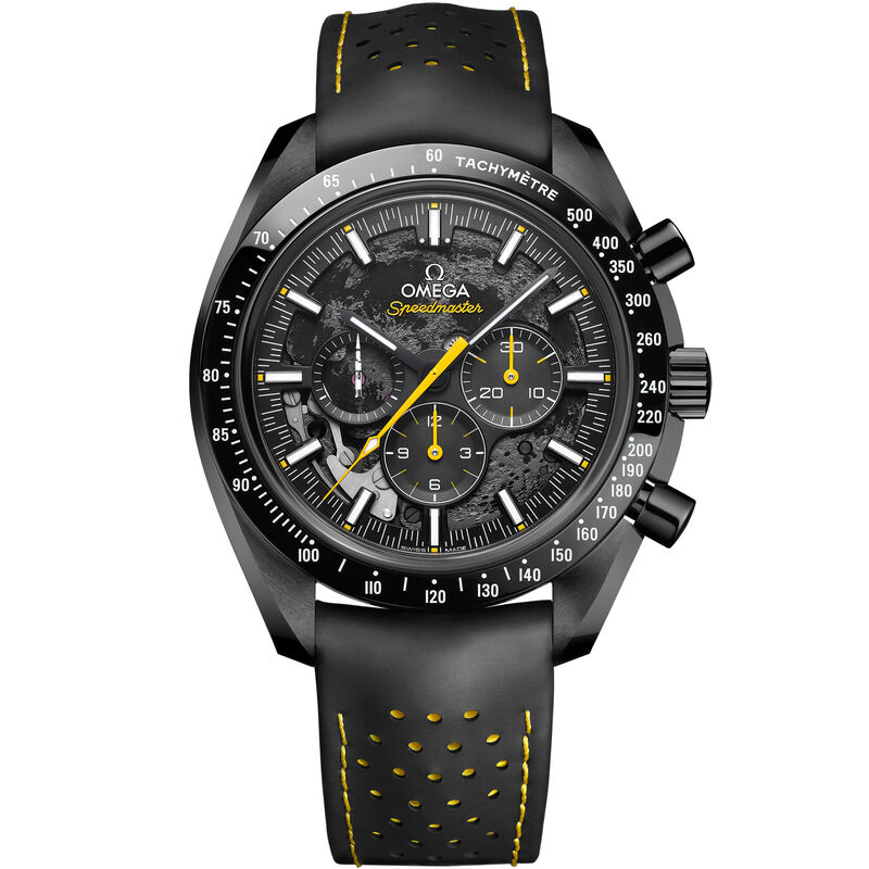 OMEGA Speedmaster Dark Side Of The Moon Black Ceramic on Rubber Strap Black Dial Watch, 44.25mm image number 0