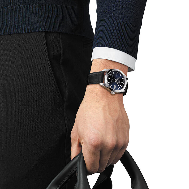 Tissot Gentleman Powermatic 80 Silicium Blue Dial Watch, 40mm image number 1