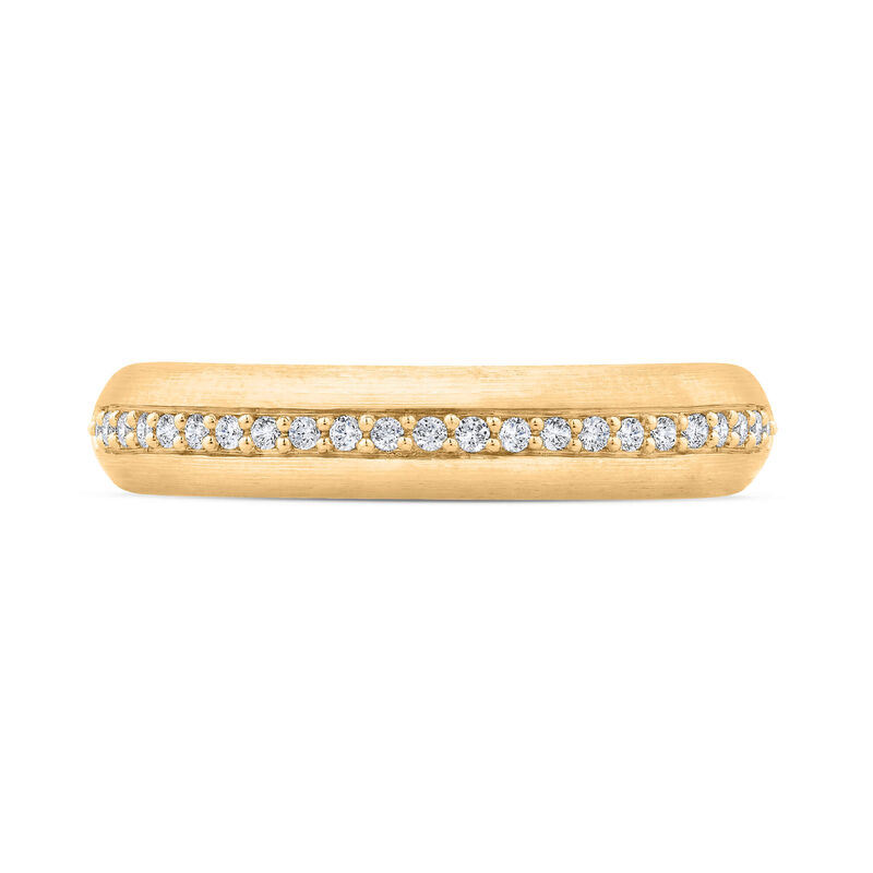 Bella Ponte Polished Knife Edge Diamond Bridal Ring, 14K Yellow Gold image number 3