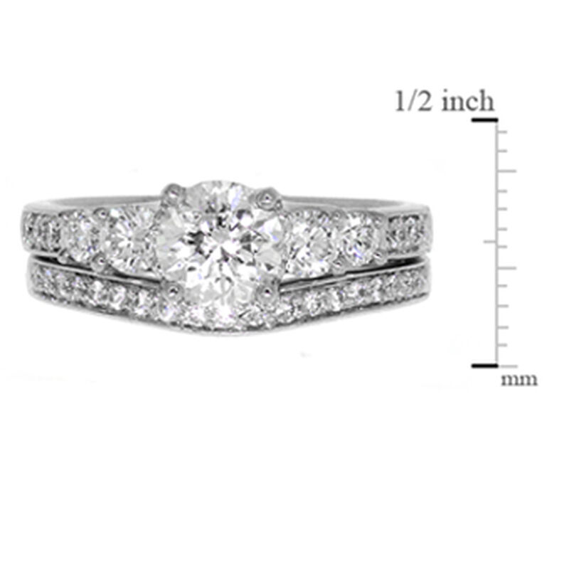 Diamond Bridal Set in Platinum image number 2