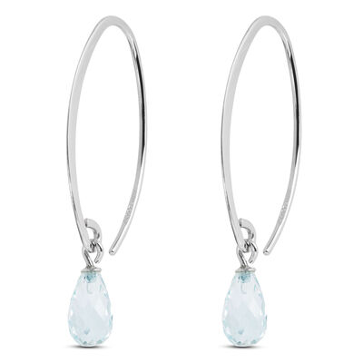 Aquamarine Earrings 14K