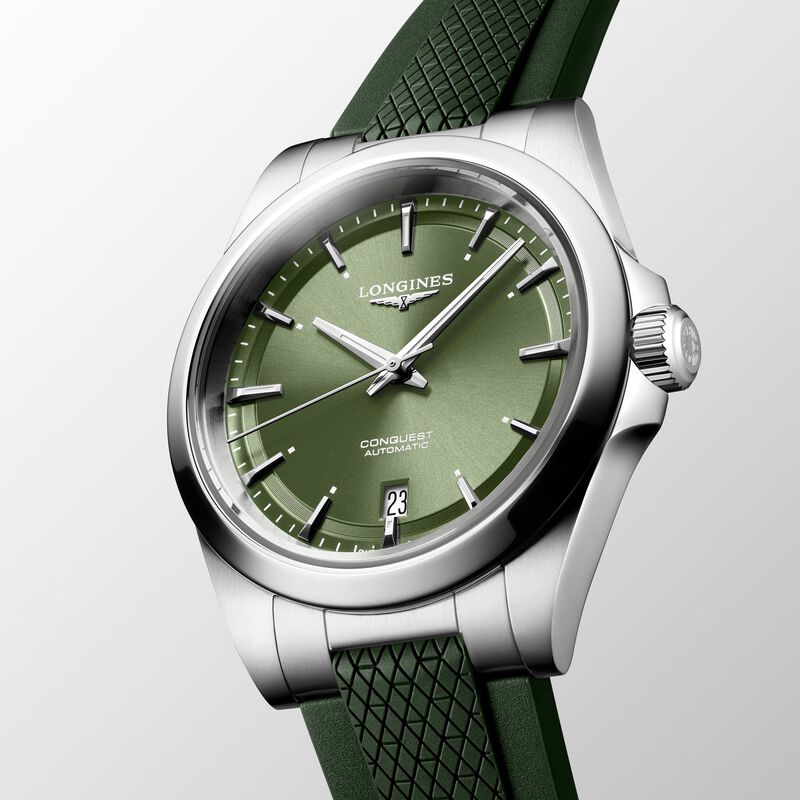 Longines Conquest Green Dial Watch, 38mm image number 1