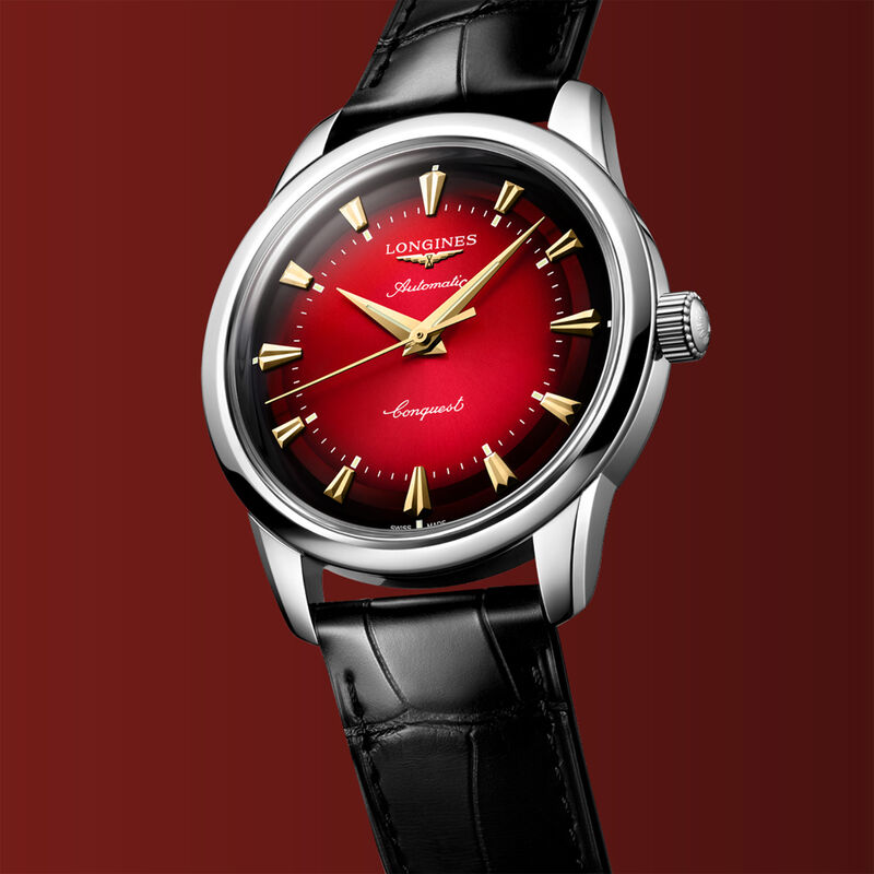 Longines Conquest Heritage Year of The Snake Edition Red Dial Watch, 40mm image number 1