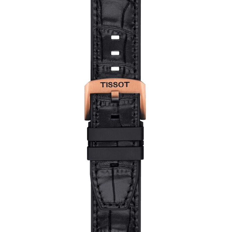 Tissot T-Race Swissmatic Rose PVD Black Dial Watch, 48mm image number 1