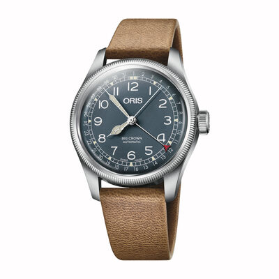 Oris Big Crown Pointer Date Blue Dial Watch, 40mm