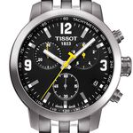 Tissot PRC 200 Chronograph Black Dial Quartz Watch, 42mm