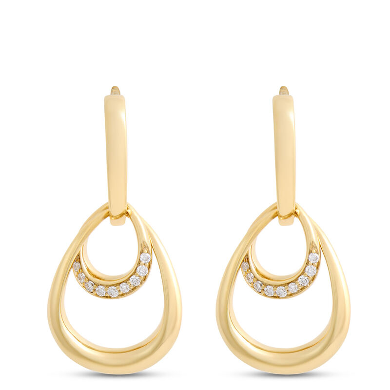 Double Loop Earrings, 14K Yellow Gold image number 0
