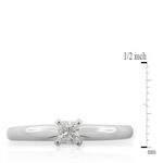 Ikuma Canadian Princess Cut Diamond Solitaire Ring 14K, 1/4 ct.