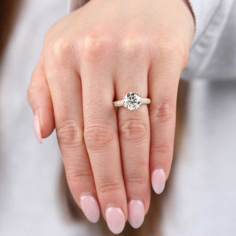 Ikuma Canadian Diamond Engagement Ring 14K, 3.01 Center image number 1