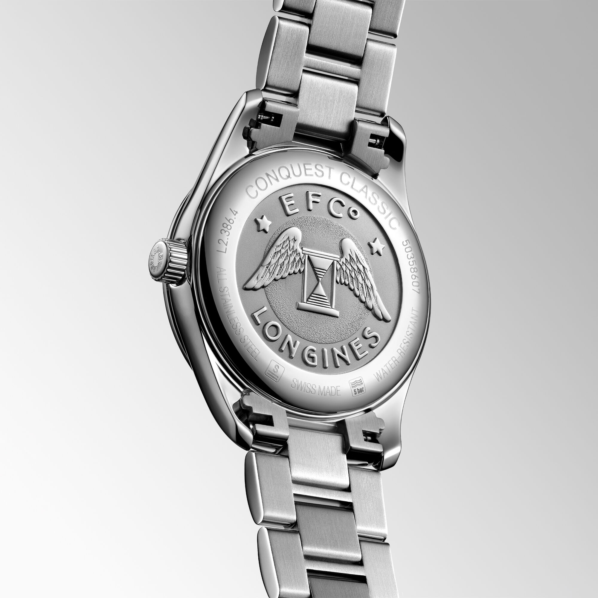 Longines Conquest Classic Black Mother-of-Pearl Dial, 34mm