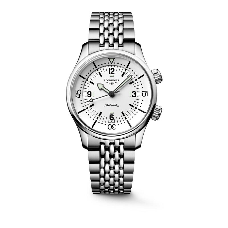 Longines Legend Diver White Dial Watch, 39mm image number 0