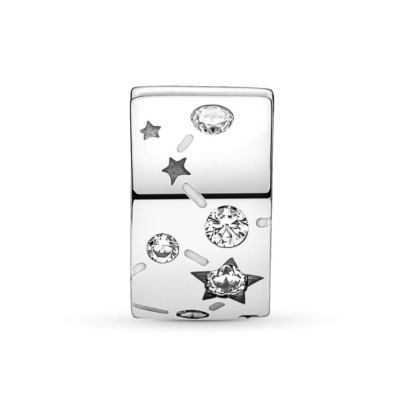 Pandora Stars & Galaxy Enamel & CZ Clip Charm image number 2