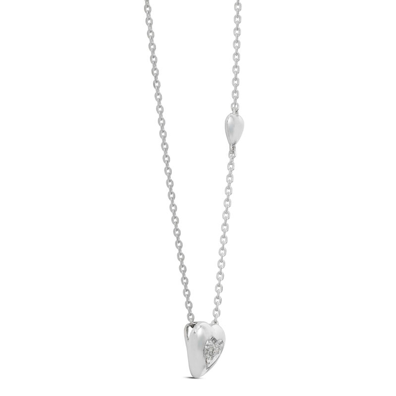 Lisa Bridge Hearts Combined Diamond Necklace image number 1