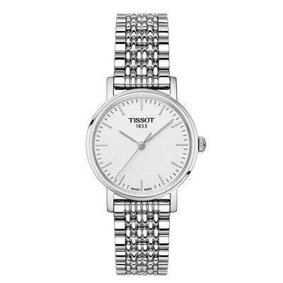 Tissot Everytime Small Silver Dial Steel Watch, 30mm
