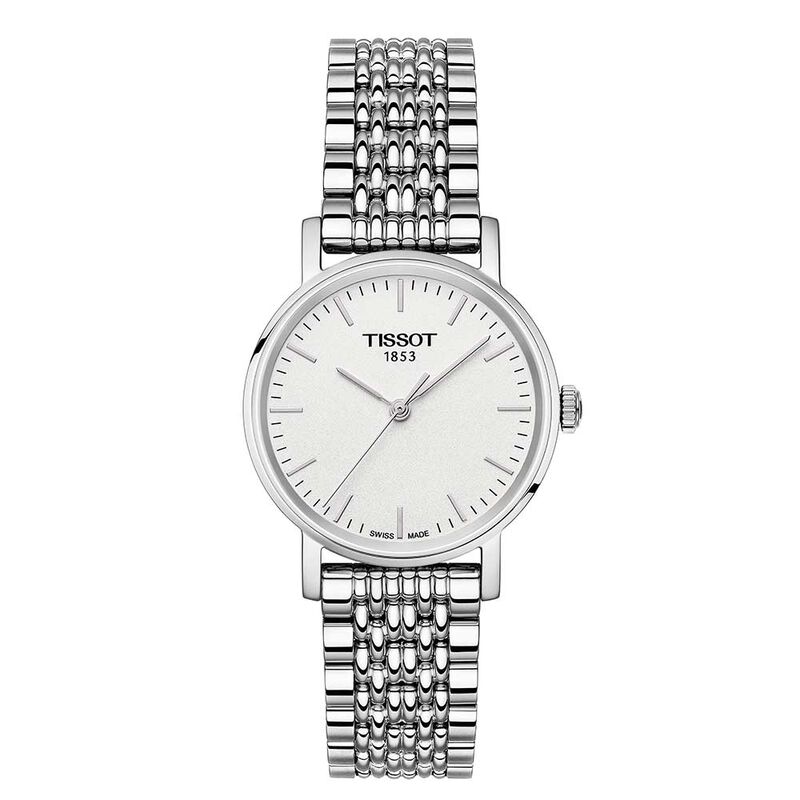 Tissot Everytime Small Silver Dial Steel Watch, 30mm image number 1