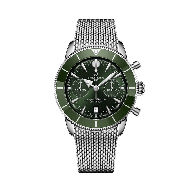 Breitling Superocean Heritage B01 Chronograph Green Dial Watch, 42mm image number 0