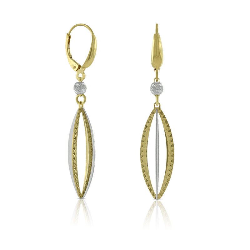 Toscano Marquise Dangle Earring, 14K image number 0