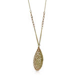 Toscano Two-Tone Woven Pear Necklace 14K