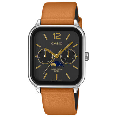 Casio Black Dial Watch, 34mm x 44.5mm