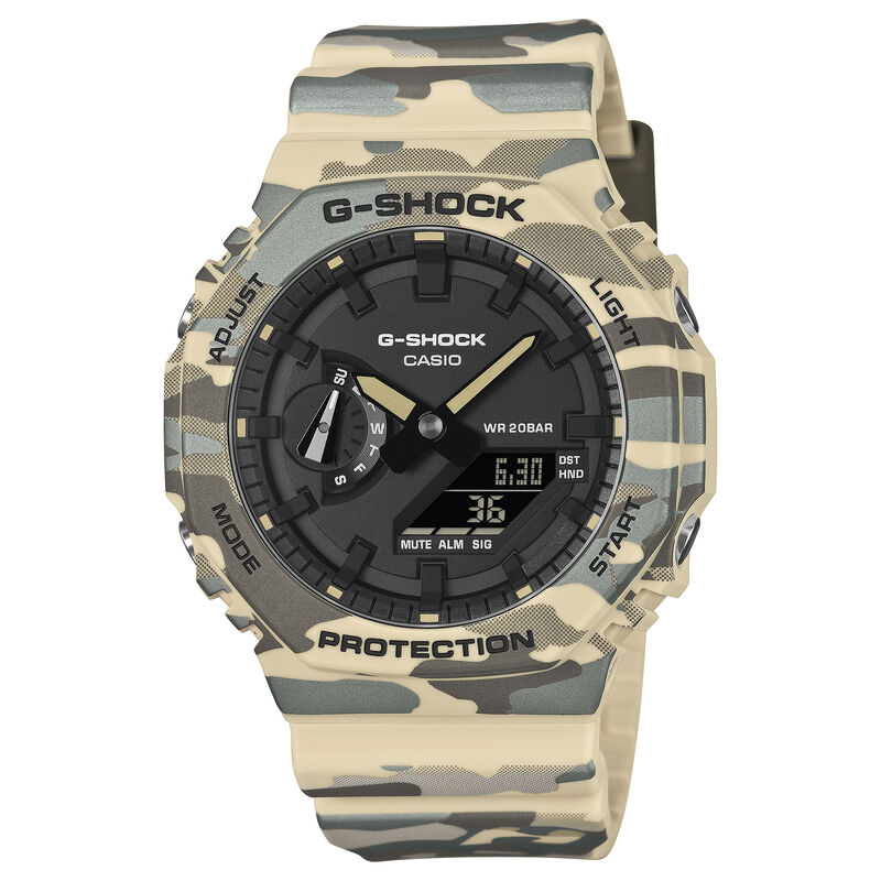 G-Shock Analog Digital 2100 Series Black Dial Watch, 45.4mm image number 0