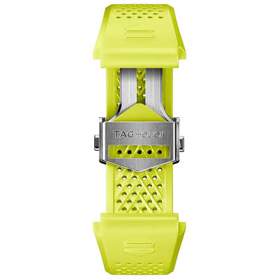 TAG Heuer Connected Calibre E4 45mm Yellow Rubber Watch Strap