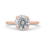 Bella Ponte "The Whisper" Rose Gold Diamond Engagement Ring Setting 14K