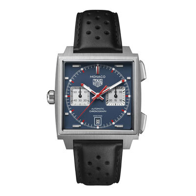 TAG Heuer Monaco Chronograph Blue Dial Watch, 39mm