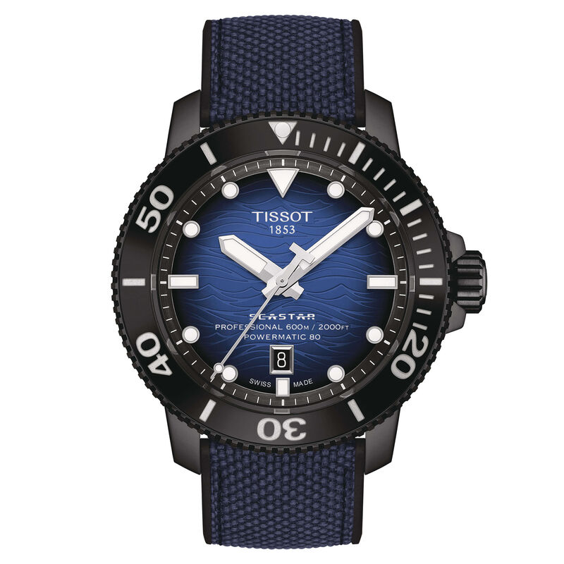 Tissot Seastar 2000 Professional Powermatic 80 Blue Watch, 46mm image number 1