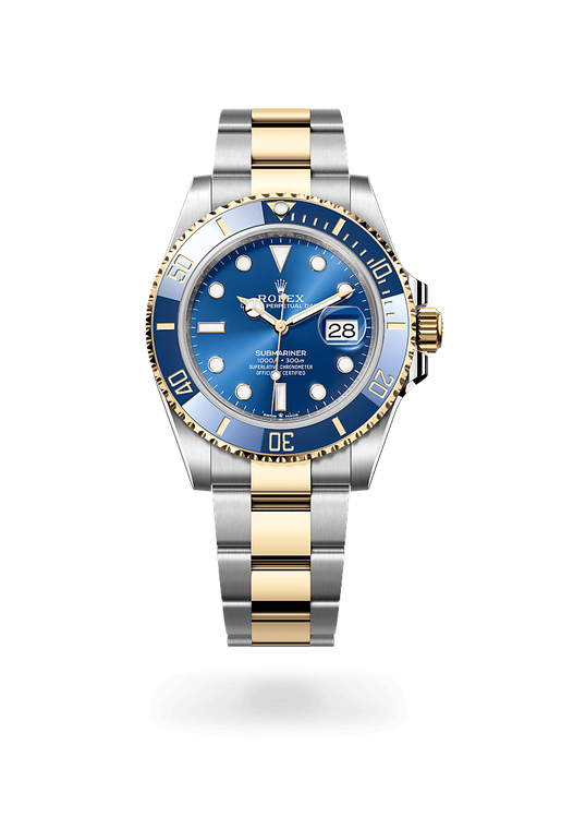 rolex submariner in yellow rolesor - combination of oystersteel and yellow gold, m126613lb-0002 - ben bridge